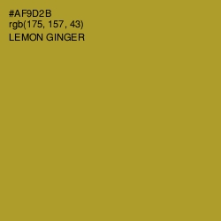 #AF9D2B - Lemon Ginger Color Image